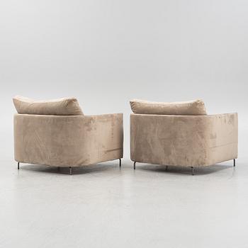 A pair of armchairs, 21st Century.