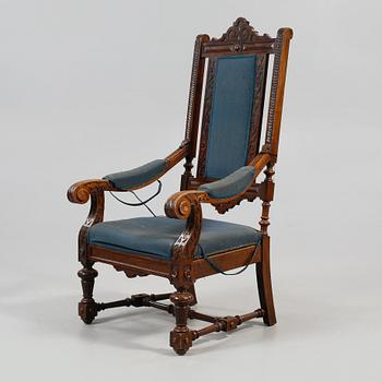 KARMSTOL, barockstil, omkring sekelskiftet 1900.