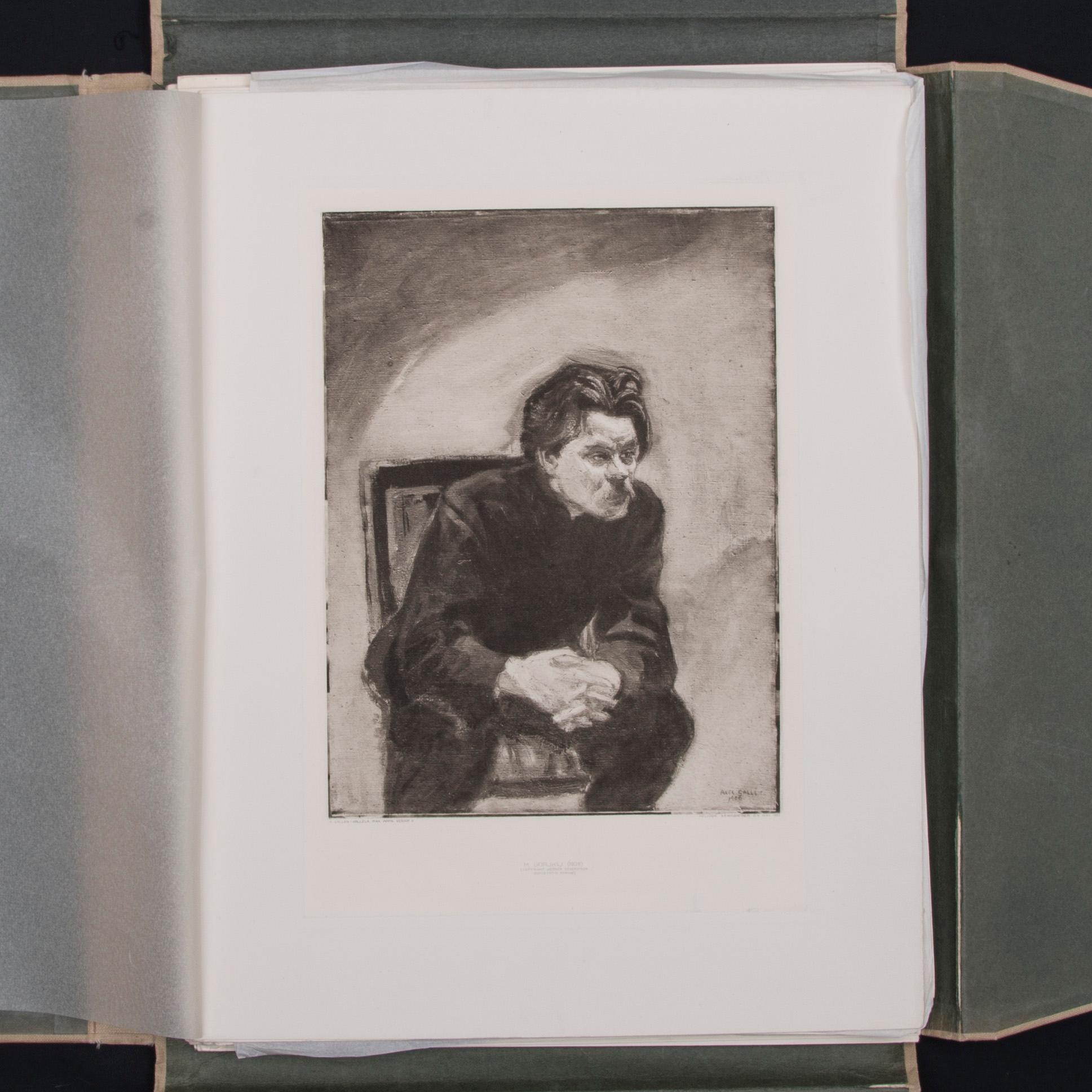 AKSELI GALLEN-KALLELA, Mapp med heliogravyrer, 35 st., Werner Söderström Aktiebolag 1912.