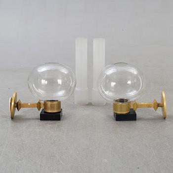 Vägglampor, ett par, 1930-40-tal.