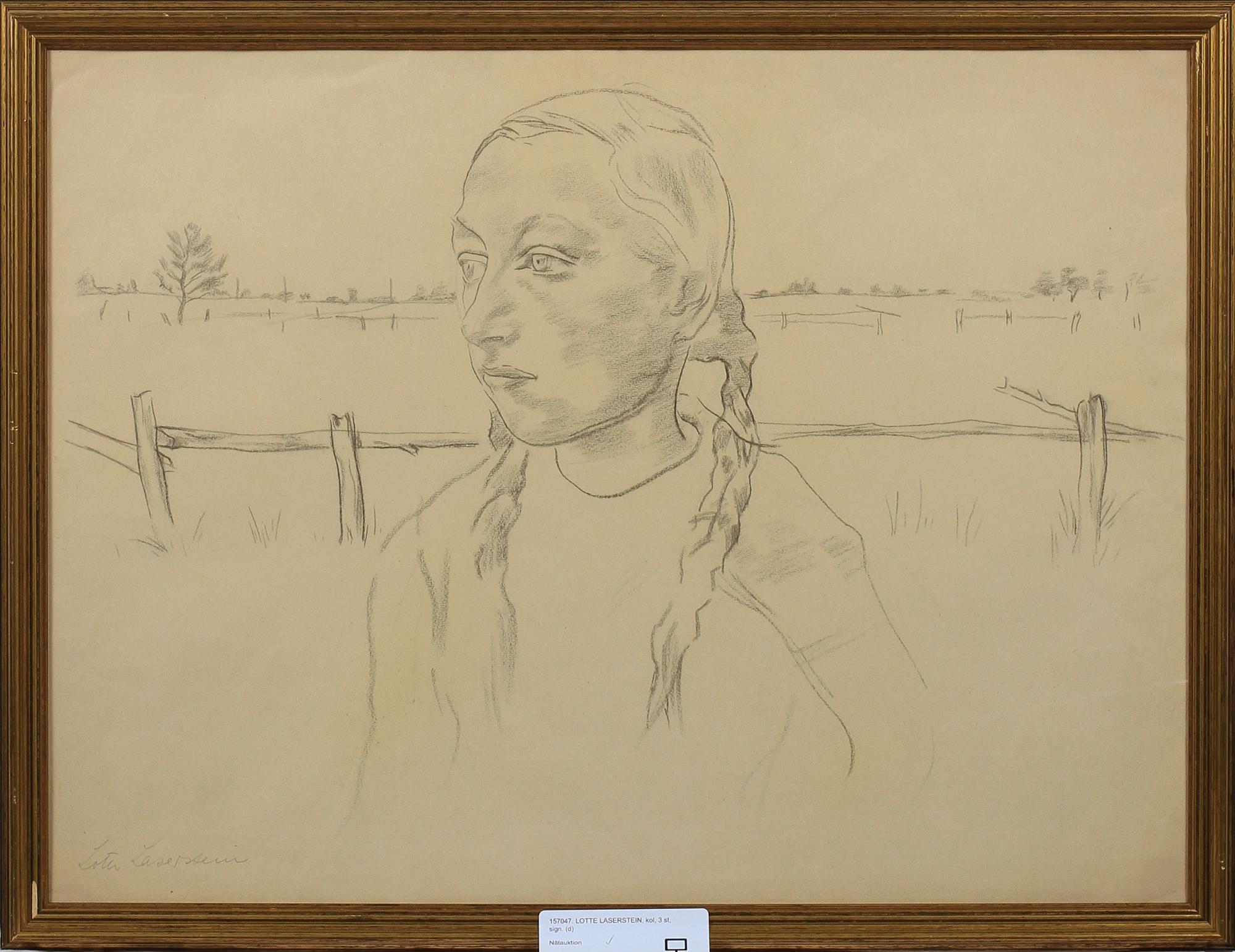 LOTTE LASERSTEIN, kol, 3 st, sign.