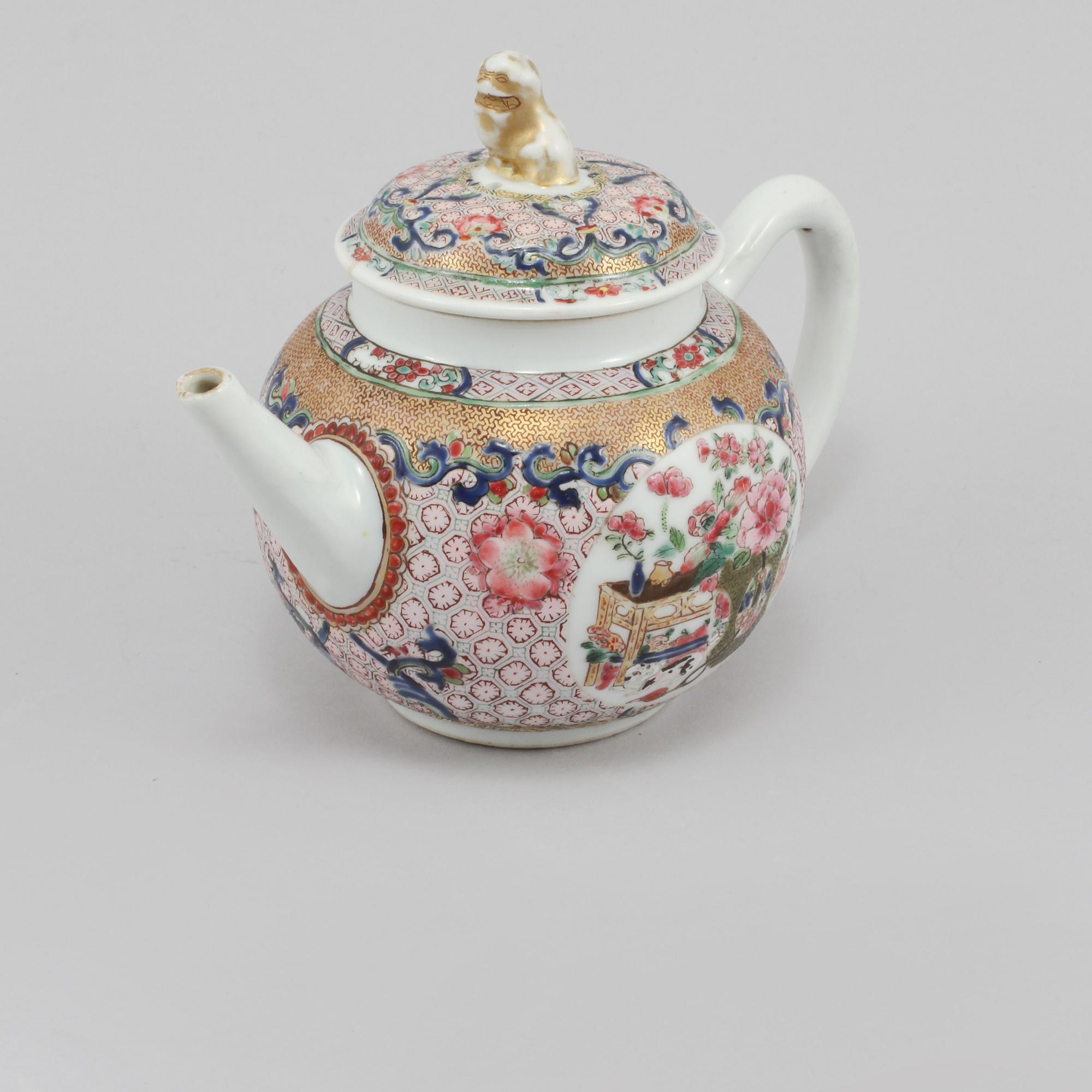 TEKANNA, porslin, Kina, 1700-tal.