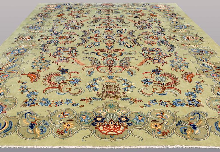 Matto, Figural Royal Kashan, ca 434 x 330.