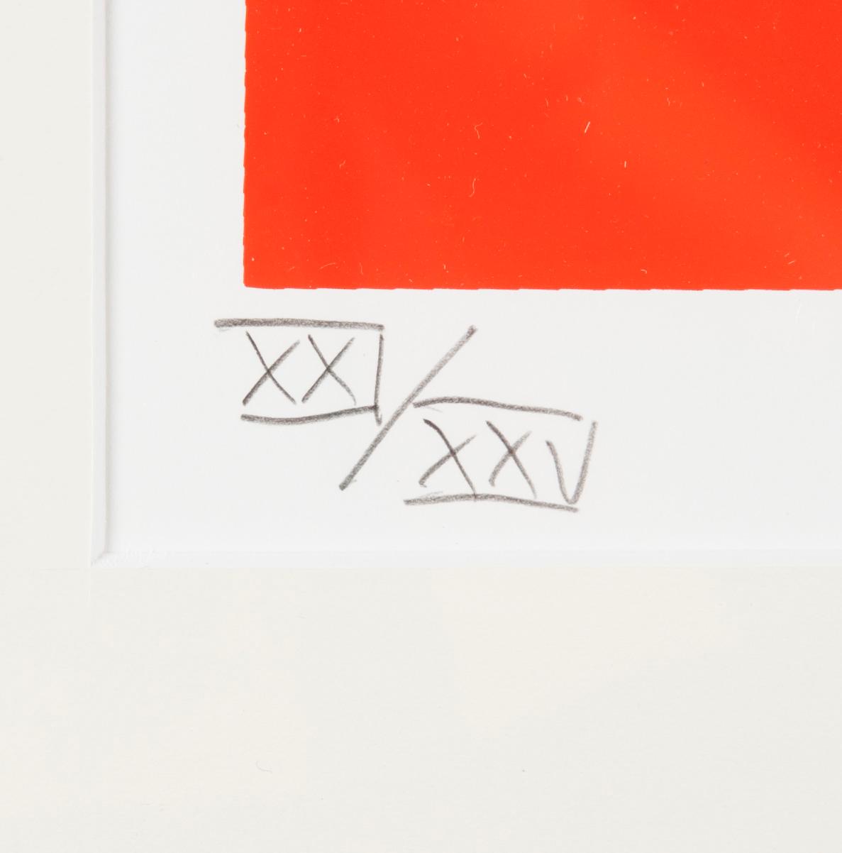 PAUL OSIPOW, serigrafi, signerad, daterad -90 och numrerad XXI/XXV.