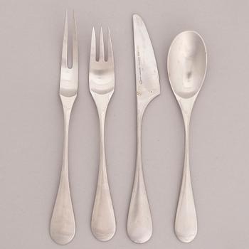 A 28-piece set of 'Mango' steel cutlery by Nanny Still, Hackman Finland 18/8.