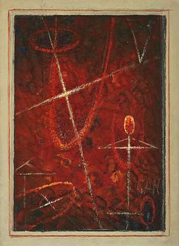 474. Gösta Adrian-Nilsson, "Cosmic (red)" (Kosmiskt (rött)).