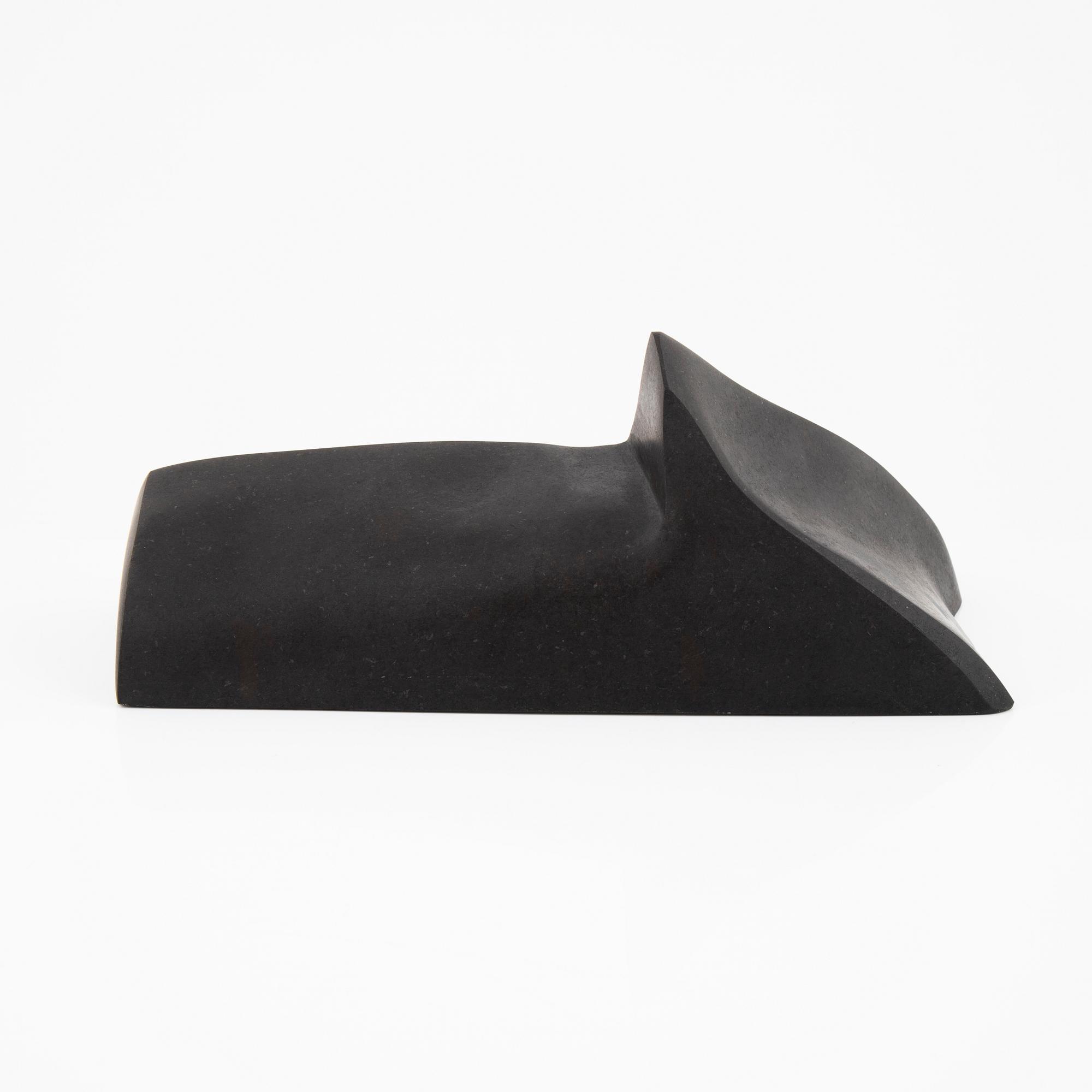 Björn Selder, sculpture, unsigned, diabase.