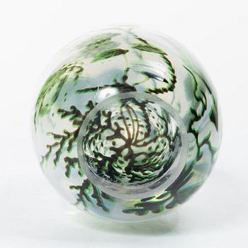 Edward Hald, A “fish graal” vase, Orrefors, mid-20th century.
