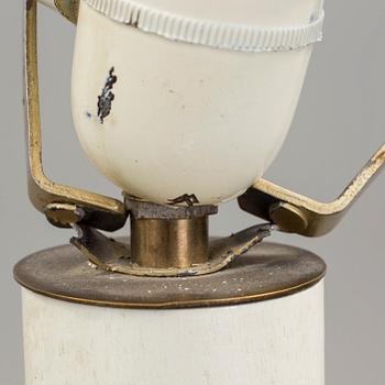 a early 20h Century brass floor lamp.