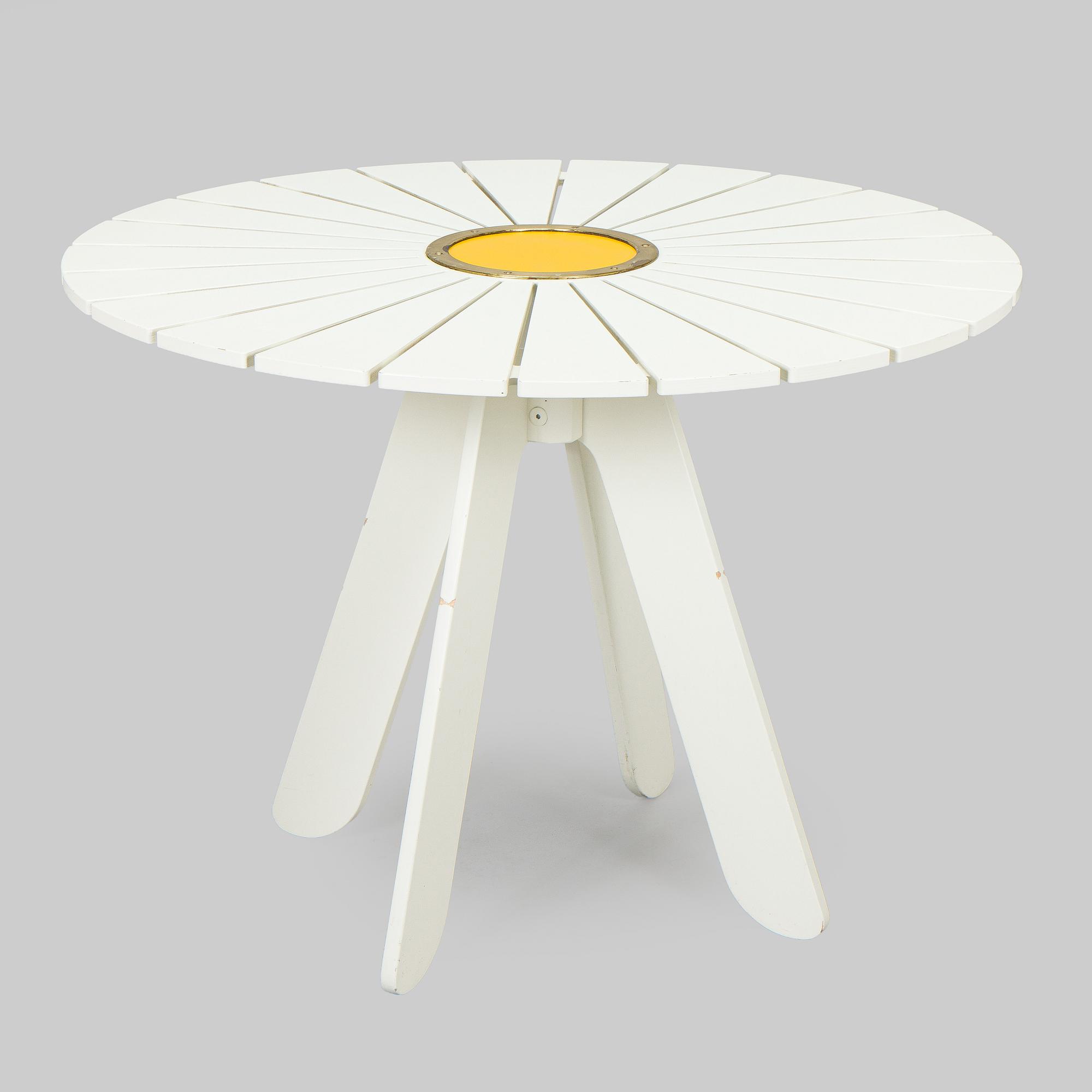 Alvar & Aino Aalto, trädgårdsmöblemang, 5 delar, "Aurinko"-serien, Artek 2000-tal.