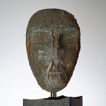 A unique Bertil Vallien sand cast glass sculpture, Kosta Boda 1999.
