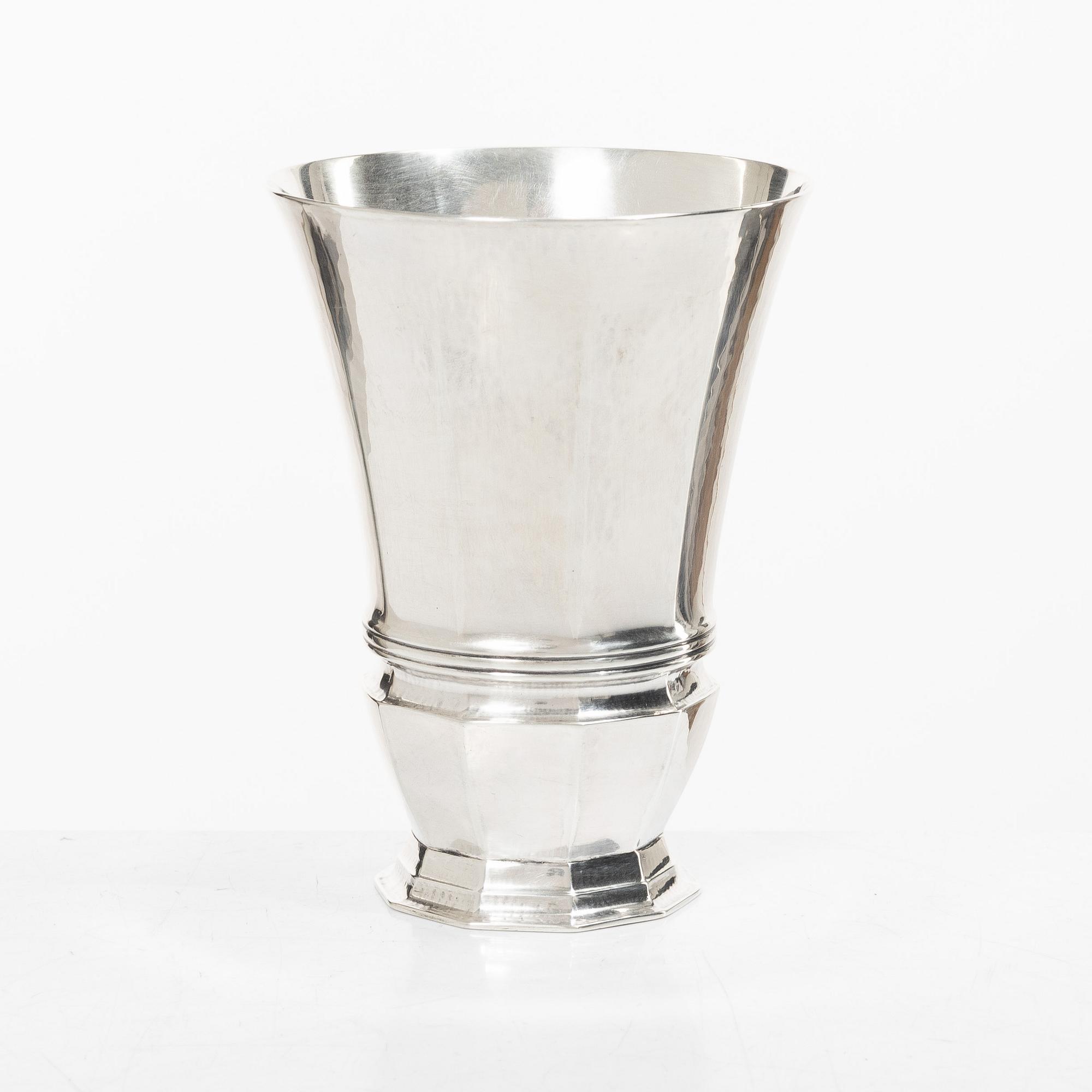 Georg Jensen, A sterling silver vase, design no. 295 A, Denmark 1933-1944.