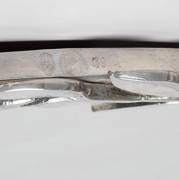 Estrid Ericson, a pewter framed mirror, model "A 2492", Svenskt Tenn, Stockholm, 1957.