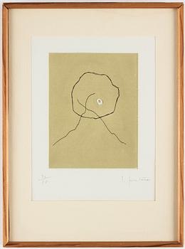 Lucio Fontana, "L'Épée dans l'eau" ur "Dix eaux-fortes" (Alain Jouffroy).