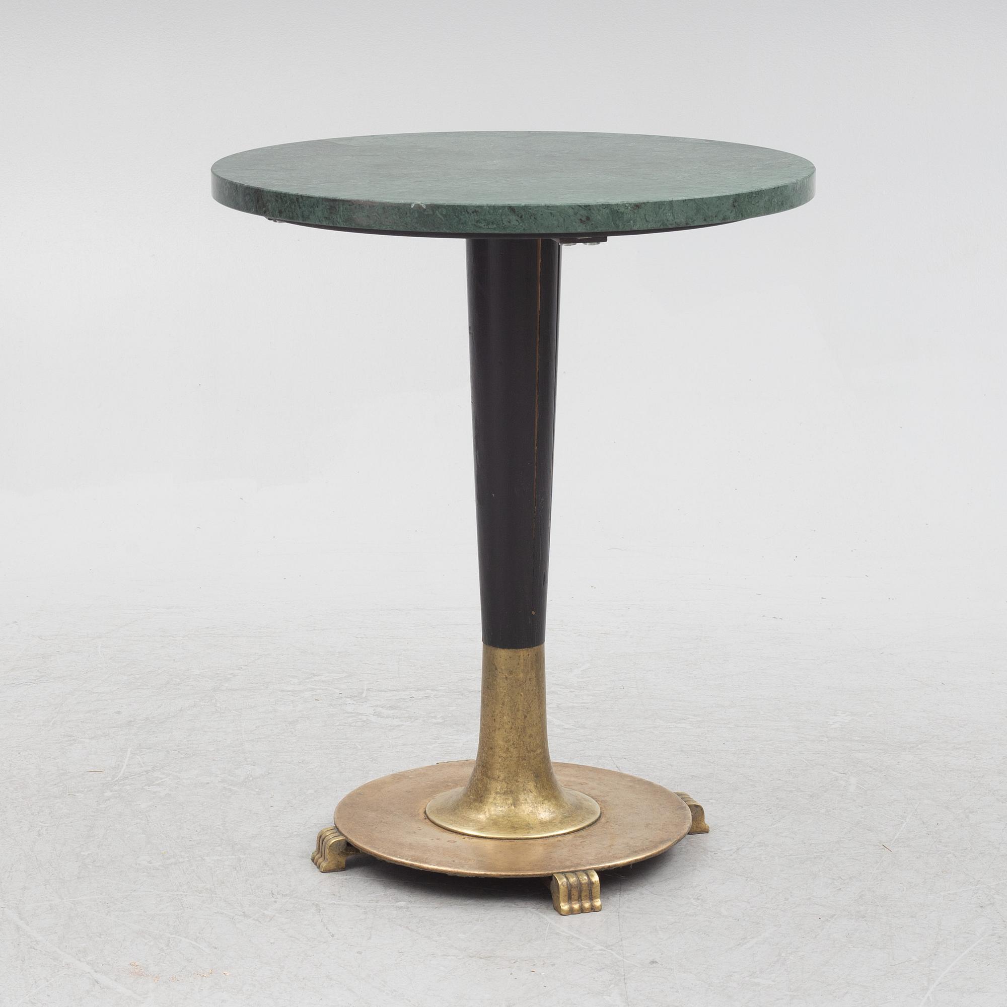 Cafébord, 1900-tal.