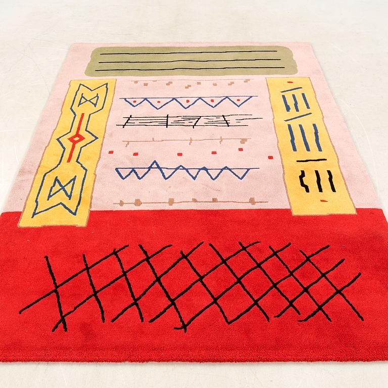 Javier Mariscal, hand-tufted rug, dated 1983, approx. 242x172 cm.