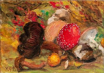 305. Venny Soldan-Brofeldt, STILL LIFE WITH MUSHROOMS.