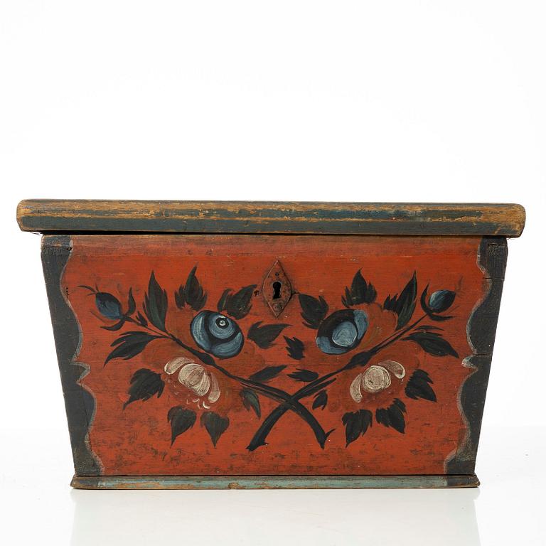 Box. Folk art, Jämtland, 18th/19th century.