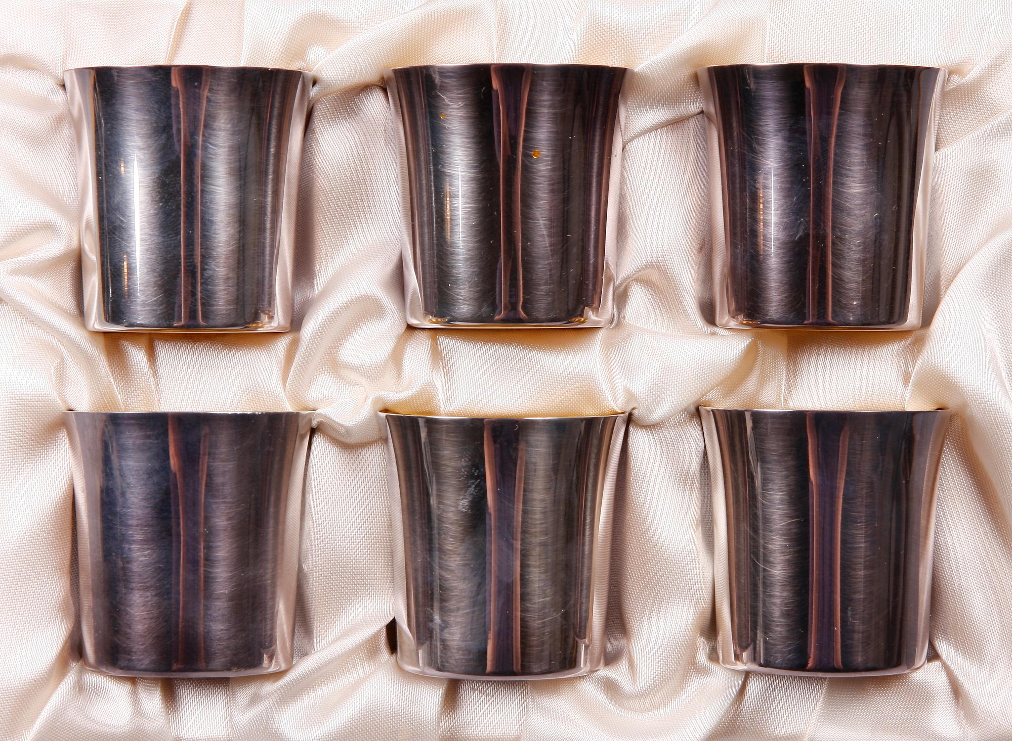 BÄGARE, 6 st, silver. GAB, 1966.