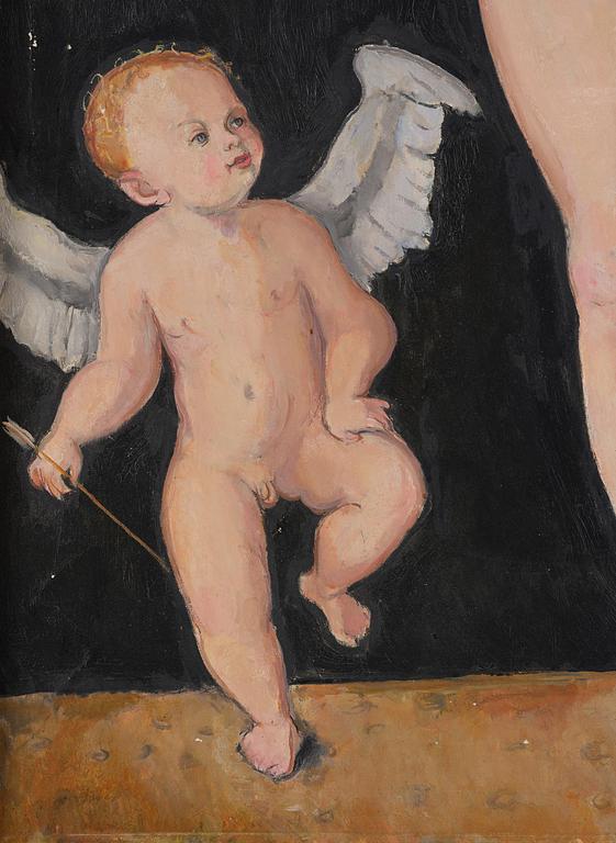 Nils von Dardel, Venus och Amor (Kopia efter Cranach).