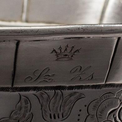 SKÅL, silver, Österrike-Ungern 1845. Vikt 258,7 g.