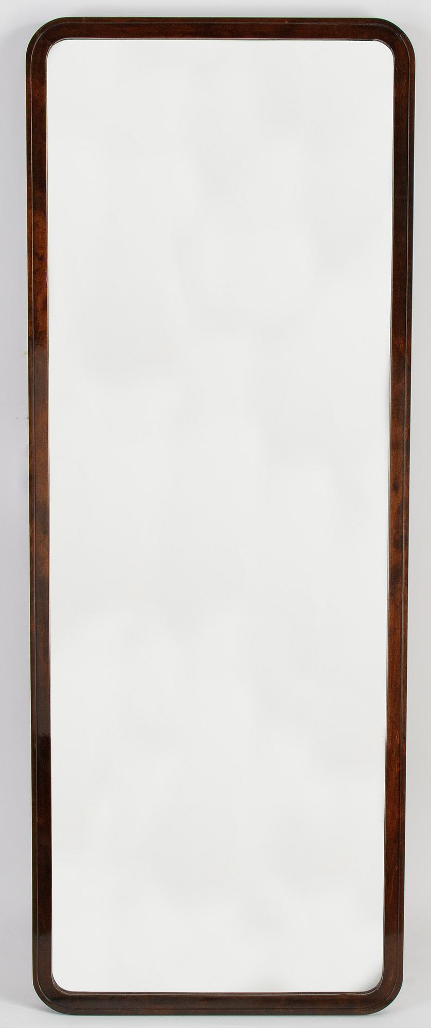 A stained birch mirror, 1930's.