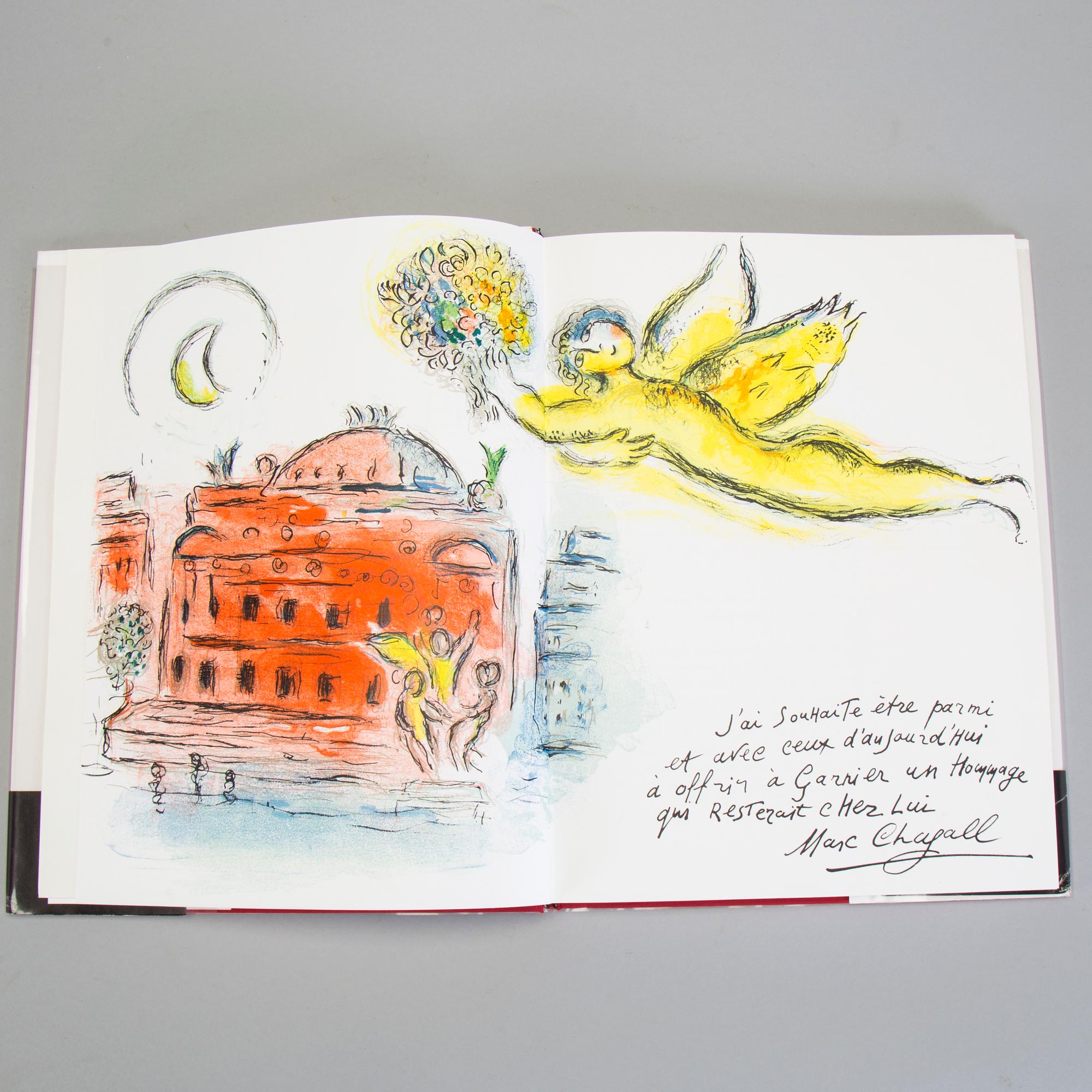 MARC CHAGALL, books (3), with, in total, nine lithographs in colour.