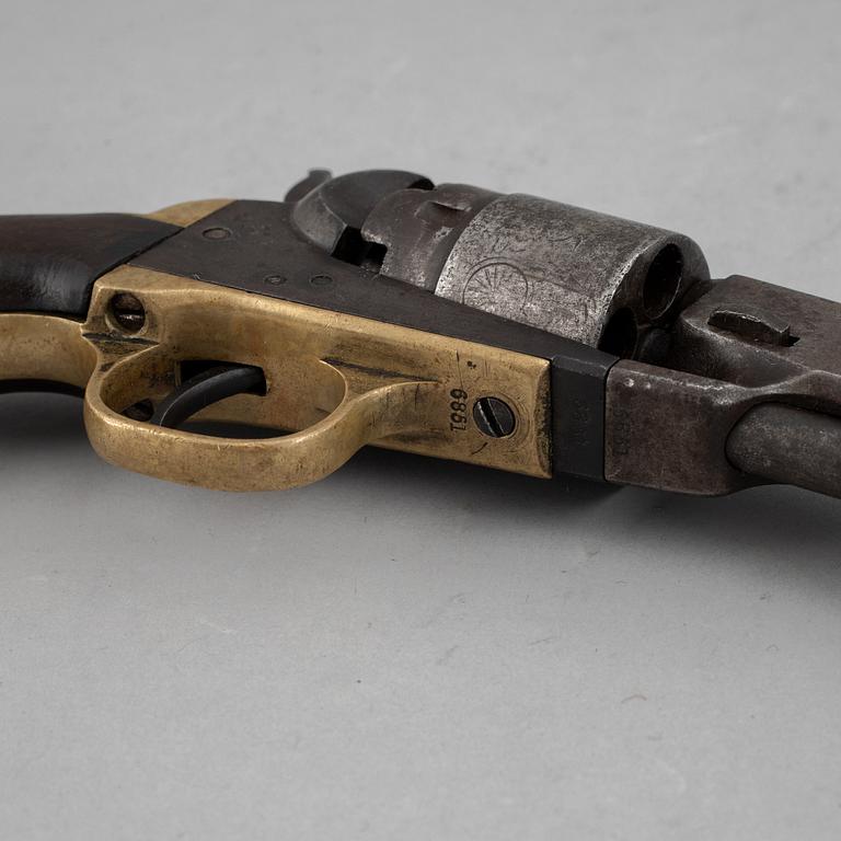 A cal.36 Colt 1862 Pocket revolver with serial no 6851.