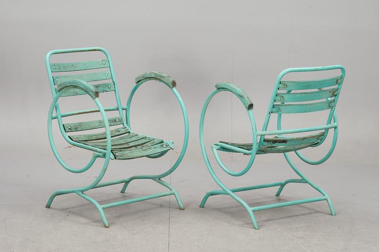 TRÄDGÅRDSSTOLAR, 4 st, 1900-tal.