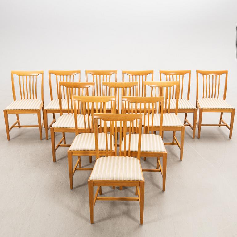 Chairs 12 pcs, later part of the 20th century.