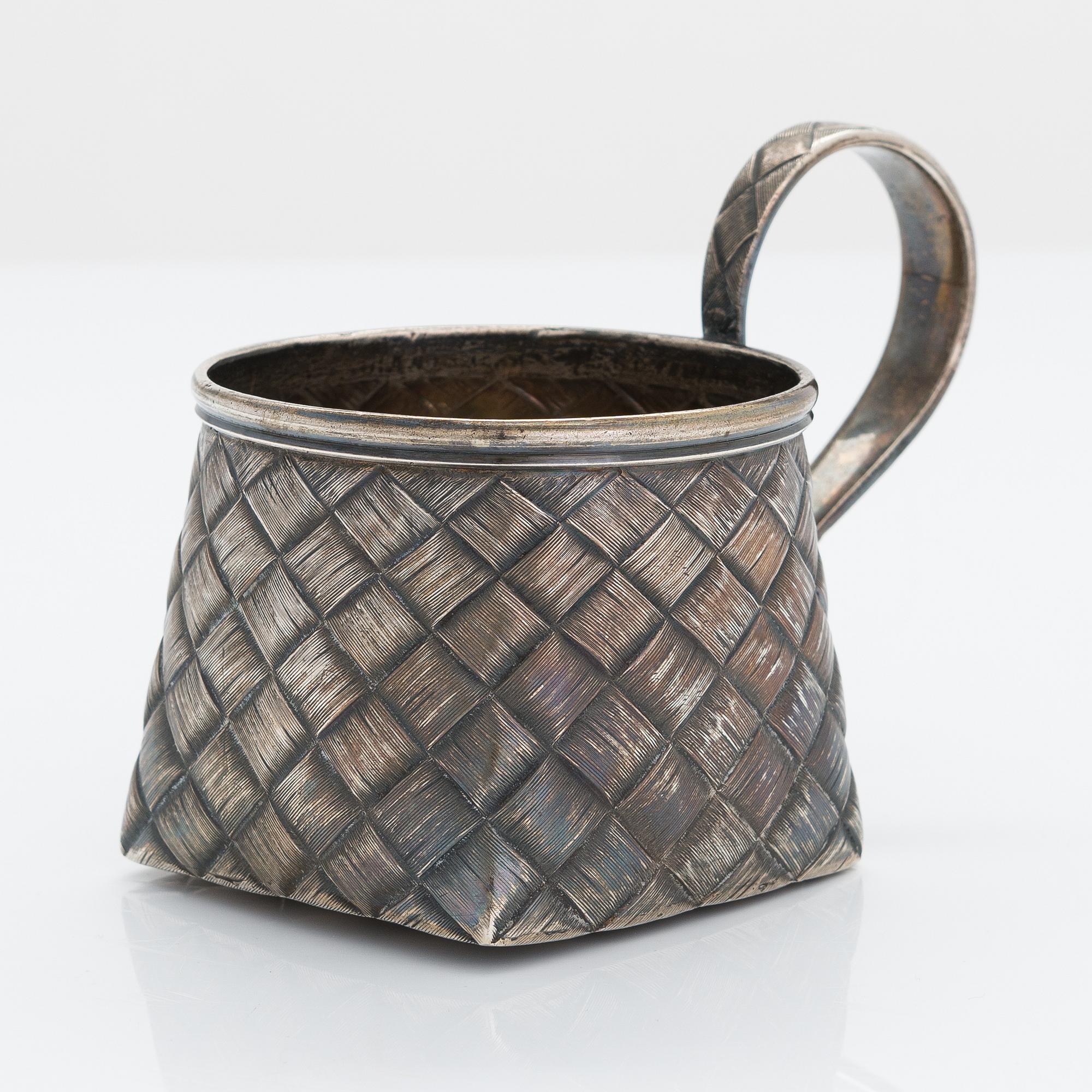 Teglashållare, silver, S:t Petersburg, kring 1900.