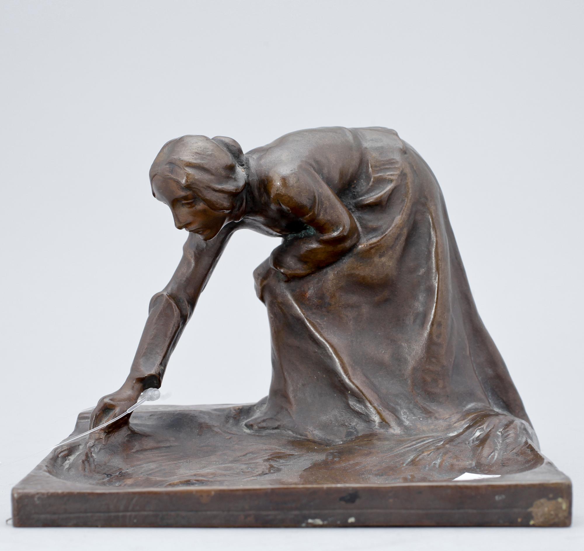 ADOLF JOSEPH POHL, skulptur, brons, sign.