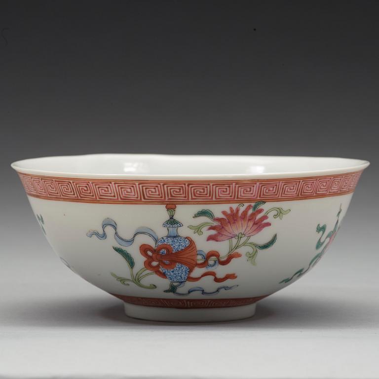 A Chinese bowl, Republic, 20th century with a Hongxian  mark.