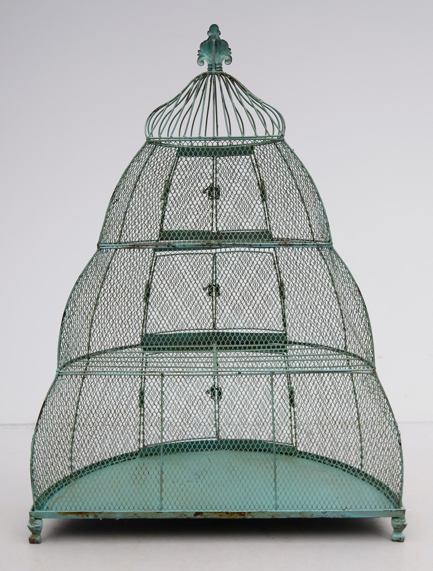 FÅGELBUR, metall, 1900-/2000-tal.