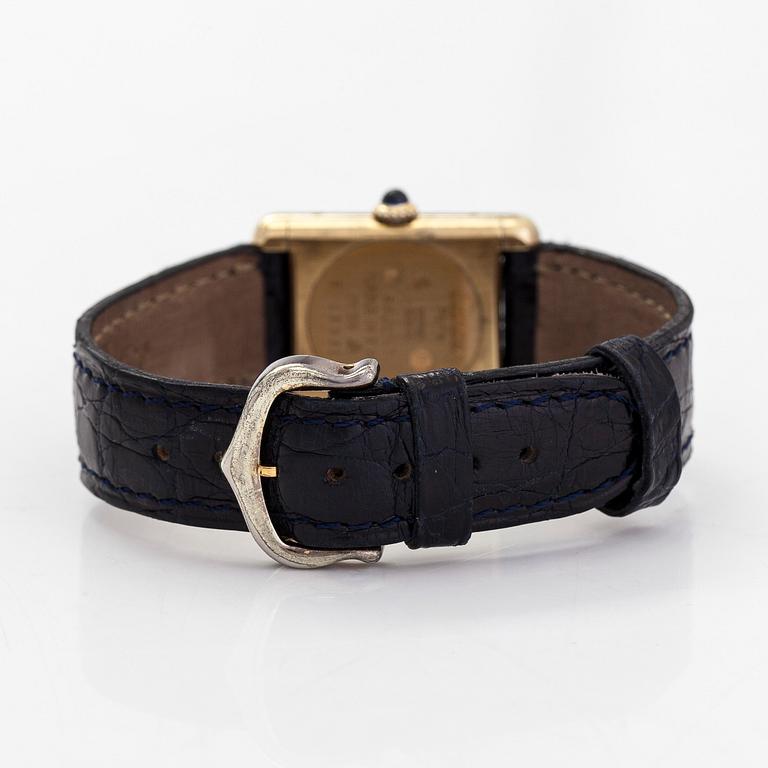 must de Cartier, Tank, wristwatch, 20.5 x 20 (28) mm.