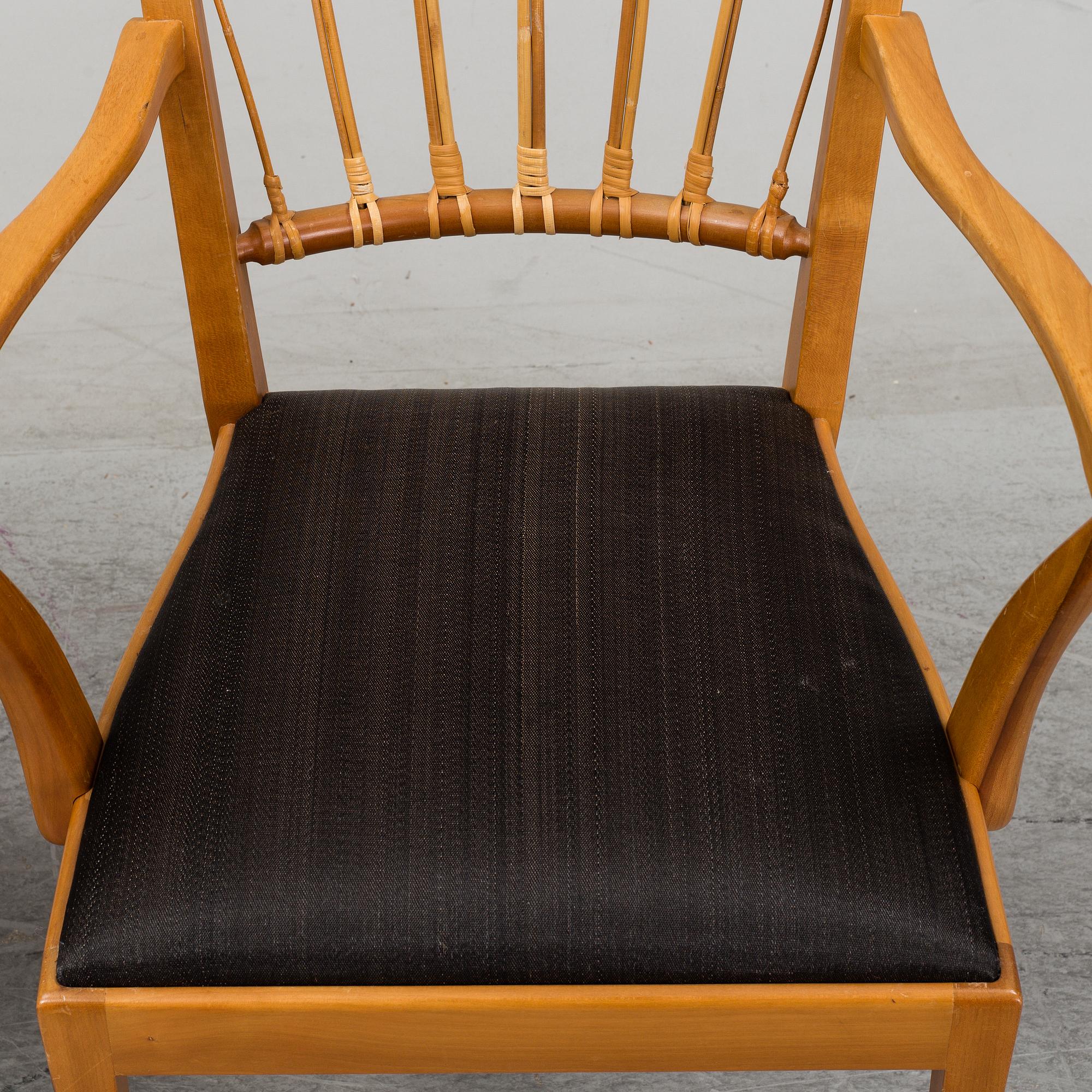 JOSEF FRANK, a pair of chairs, model 1165, Svenskt Tenn, Sweden.
