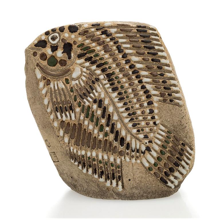 Michael Schilkin, a stoneware sculpture, stamp signed Schilkin Arabia Suomi Finland.