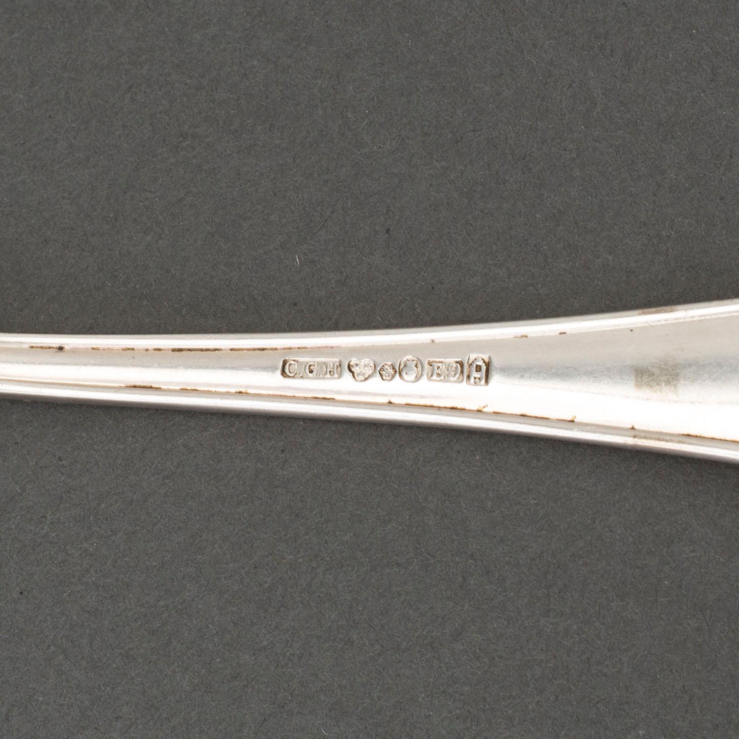 A mid 20th century 109 part silver cutlery set.