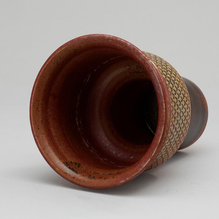 Stig Lindberg, A Stig Lindberg stoneware vase, Gustavsberg Studio 1966.