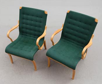 KARMSTOLAR, 1 par, "Mina", Bruno Mathsson, Mathsson International.