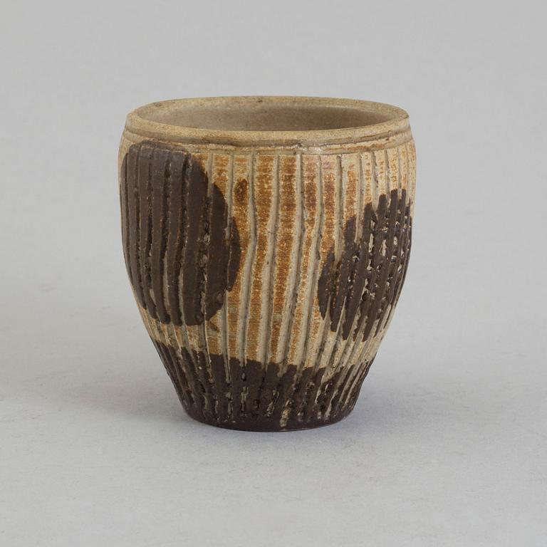 ANDERS BRUNO LILJEFORS, a stoneware vase from Gustavsberg studio, signed.