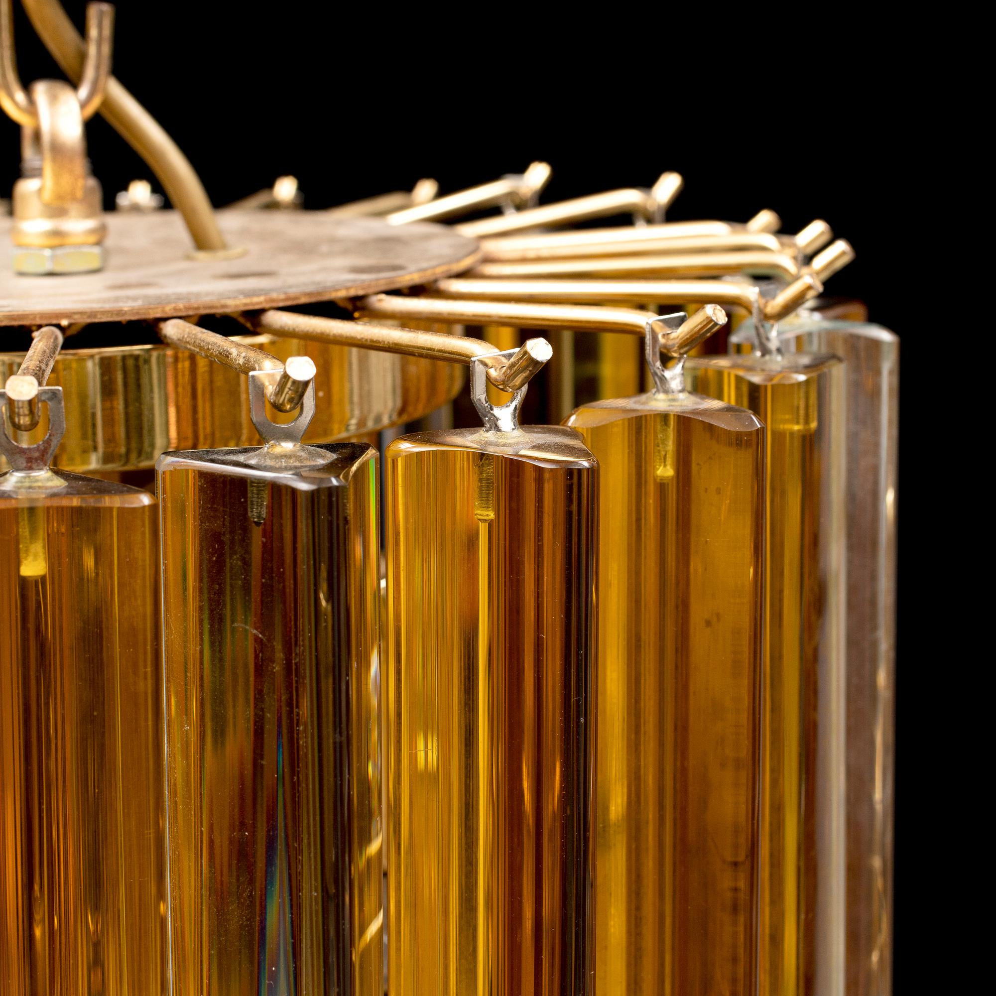 A late 20th cenutry glass ceiling light from Venini.