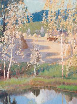 Väinö Blomstedt, Gård vid Vattendrag.