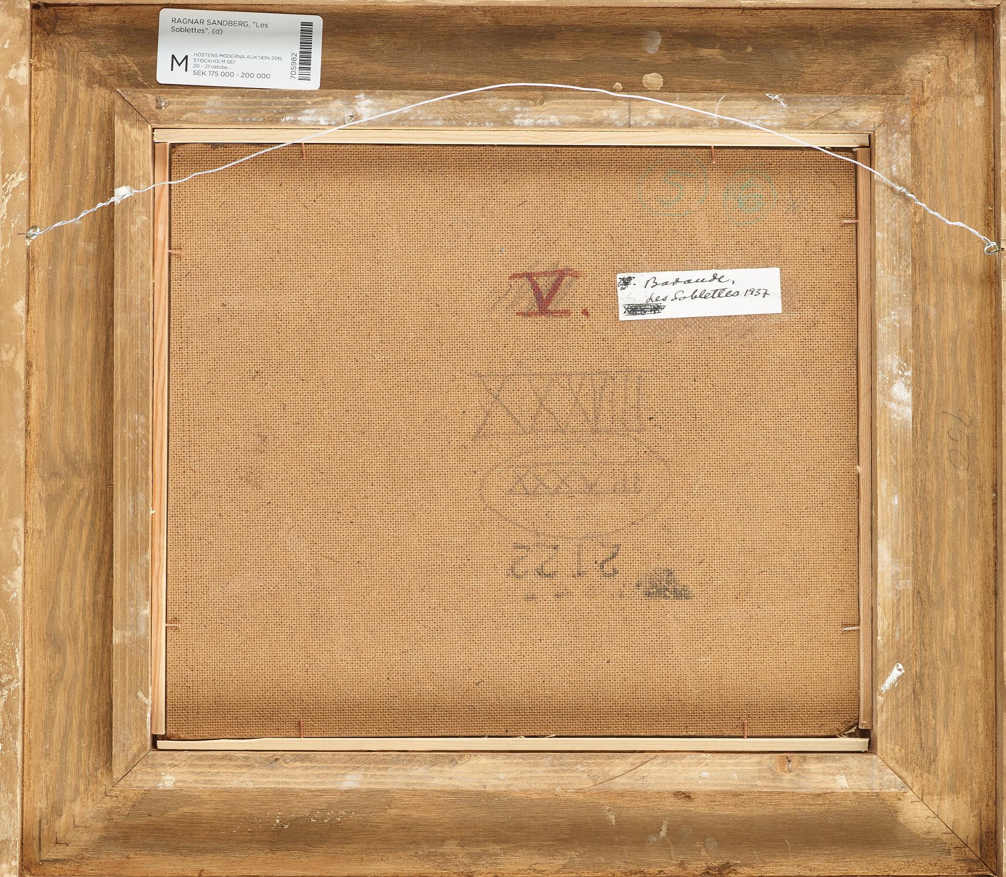 Ragnar Sandberg, "Badande, Les Sablettes".