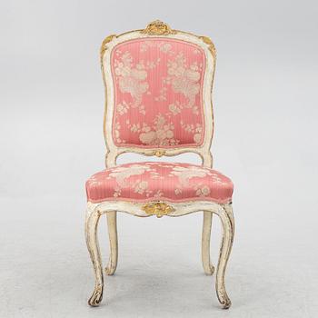 A Rococo chair, second half of the 18th century.