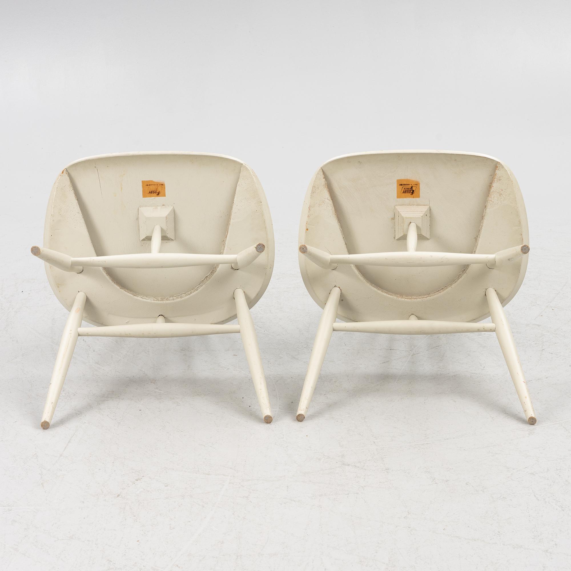 Ilmari Tapiovaara, ett par, stolar, "Mademoiselle", Edsbyverken, 1961.