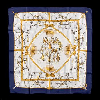 HERMÈS, scarf, "Les Becanes", 1970-tal.