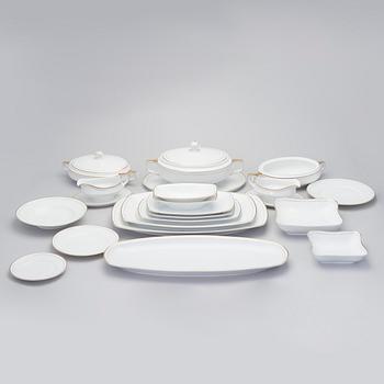 A porcelain dinnerware consisting of 86 pieces, "Silesia" Porzellanfabrik Hermann Ohme Germany 1900-1920.