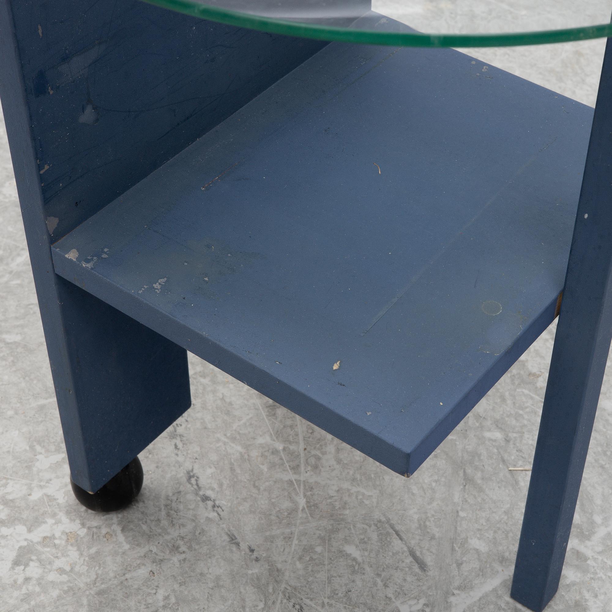 Nirvan Richter, a side table, 'Tidningsrullbord', Norrgavel, 2000's.
