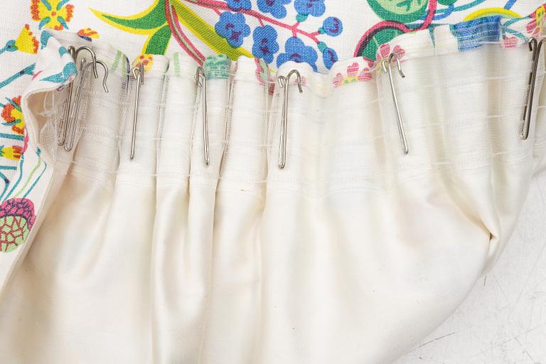 Josef Frank, two pairs of curtains, and two curtain valances, 'Under Ekvatorn', Svenskt Tenn.